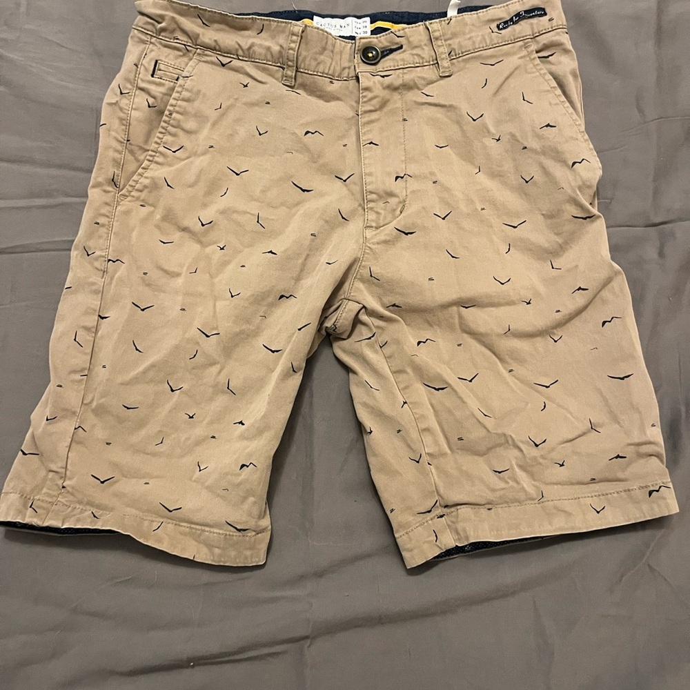 Cactus Men's Beige‎ Patterned Shorts